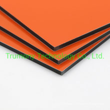 Orange PVDF Painting PE Coating Aluminum Composite Board